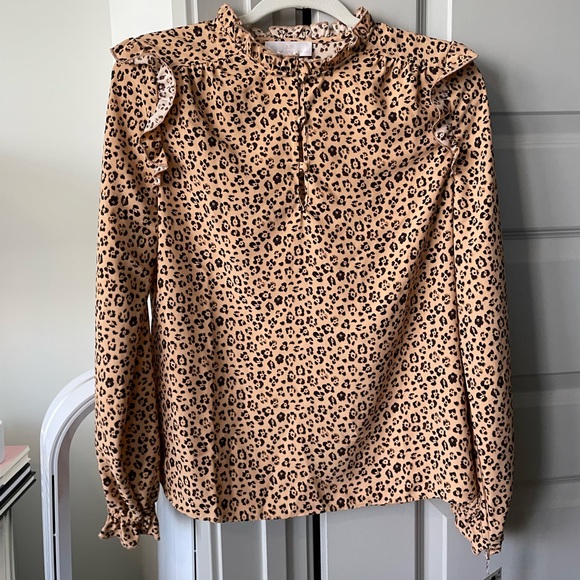 Rachel Parcell Tops - Rachel Parcel leopard blouse